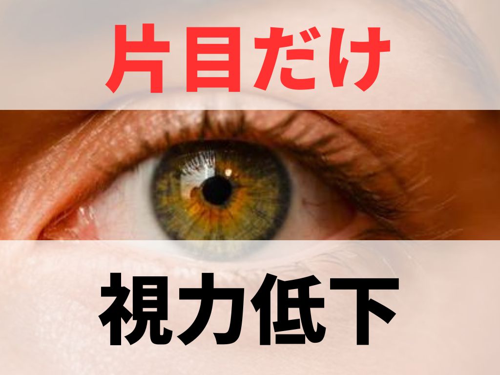 片目だけ視力が低下するケースと原因は？その対処法も解説！