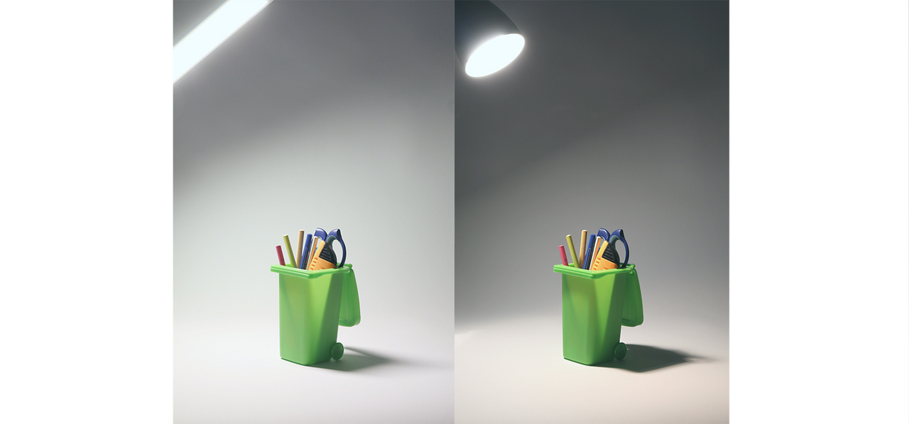 折りたたみ式OLEDデスクライト｜まぶしさと影の無い優しい光